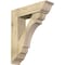 Ekena Millwork Olympic Traditional Rough Sawn Bracket w/ Offset Brace, Douglas Fir, 8"W x 30"D x 36"H BKT0806X30X36OLY01RDF - alternate 1